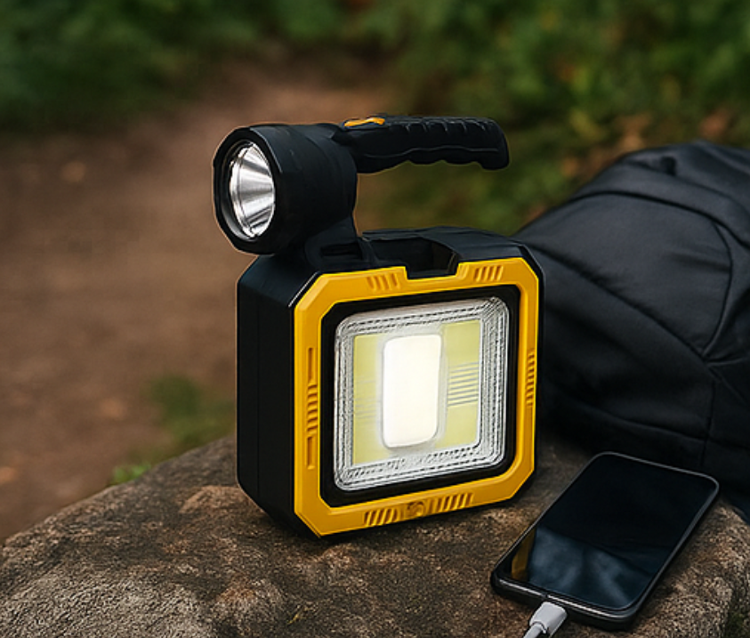 Lámpara LED Multifuncional. Carga Solar, PowerBank y Herramientas ⭐