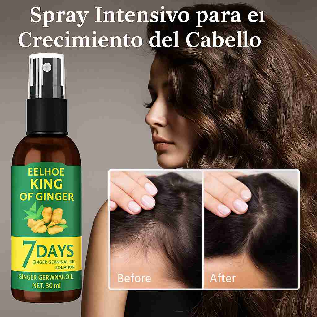 King of Ginger: Fórmula Natural de Jengibre – Para un Cabello Más Denso y Saludable 🌿