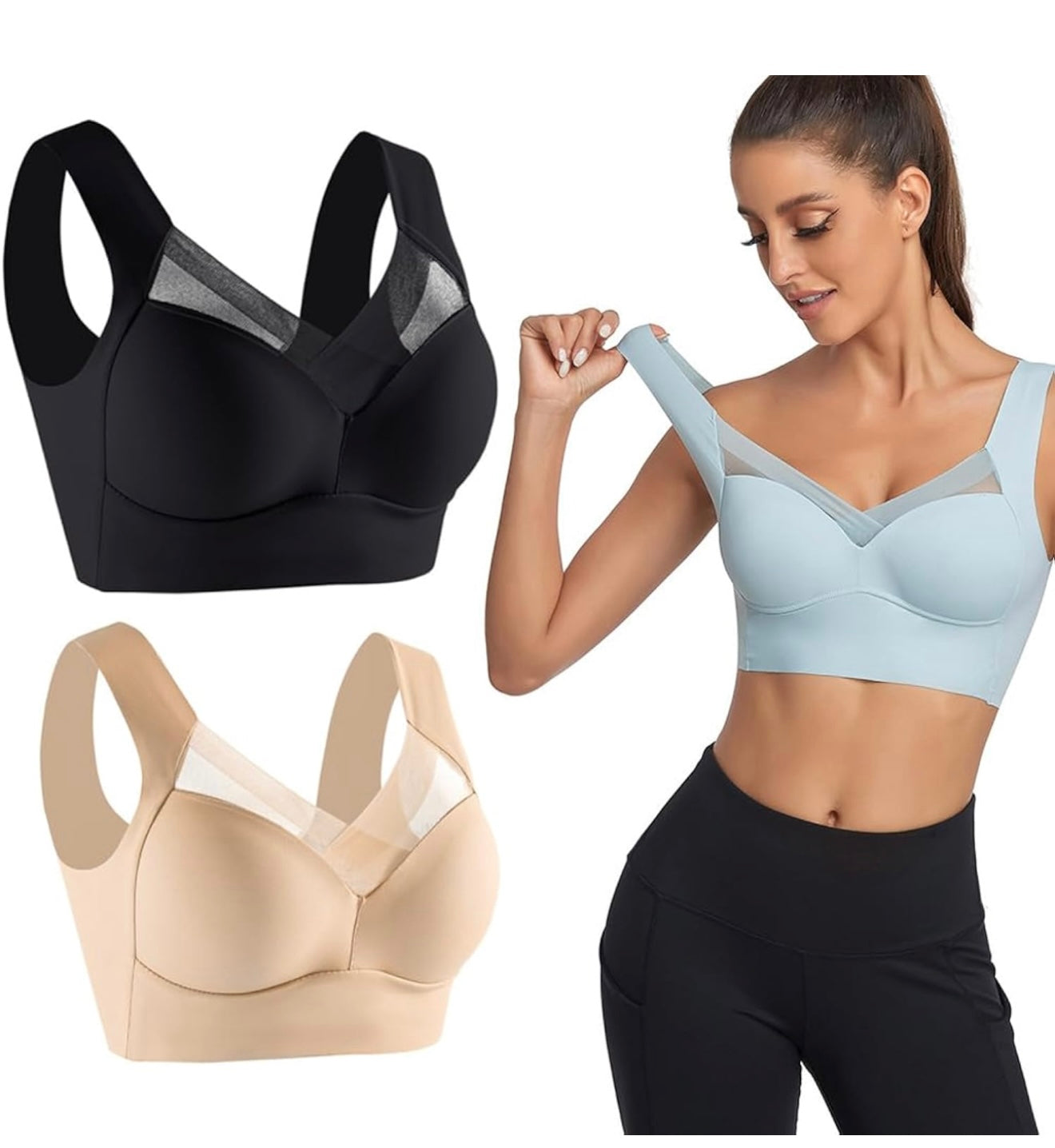 El brasier que te da libertad, comodidad y seguridad… sin un solo broche que te moleste 💕