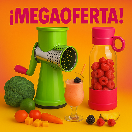 ¡Rallador Giratorio 🧀 + Licuadora Gratis 🍓! La Oferta que No Puedes Dejar Pasar