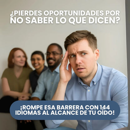 TalkMaster® Pro – Auriculares Traductores Bluetooth en 140+ Idiomas