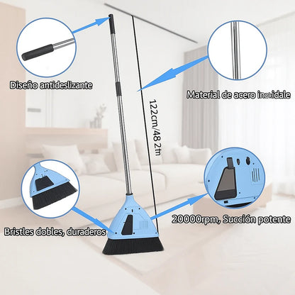 Escoba Aspiradora 2 En 1 Barredora Recargable