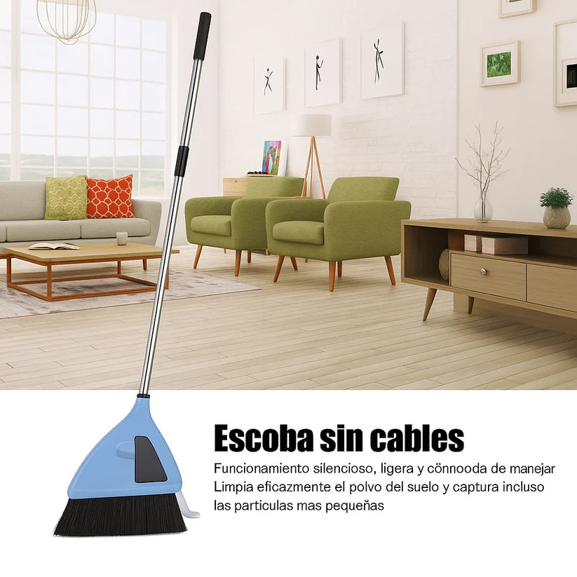Escoba Aspiradora 2 En 1 Barredora Recargable
