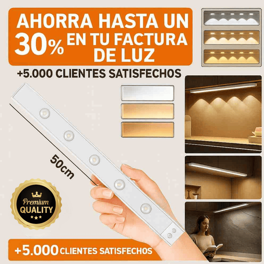 Lámpara LED con sensor de movimiento que ahorra en tu recibo de luz ⚡
