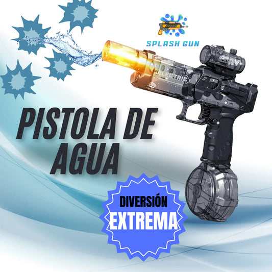 Blaster Eléctrico de Agua 🔫💦 – diversión sin límites gracias a su batería recargable.