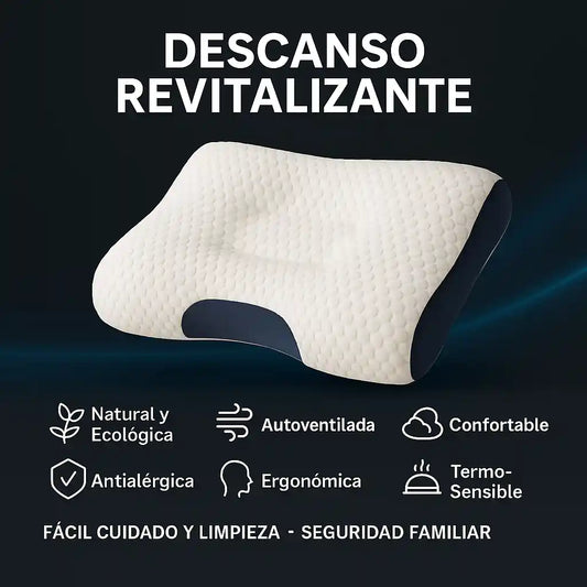 Confort Aloe™ 🌿🛌 – Almohada Ergonómica y Ecológica