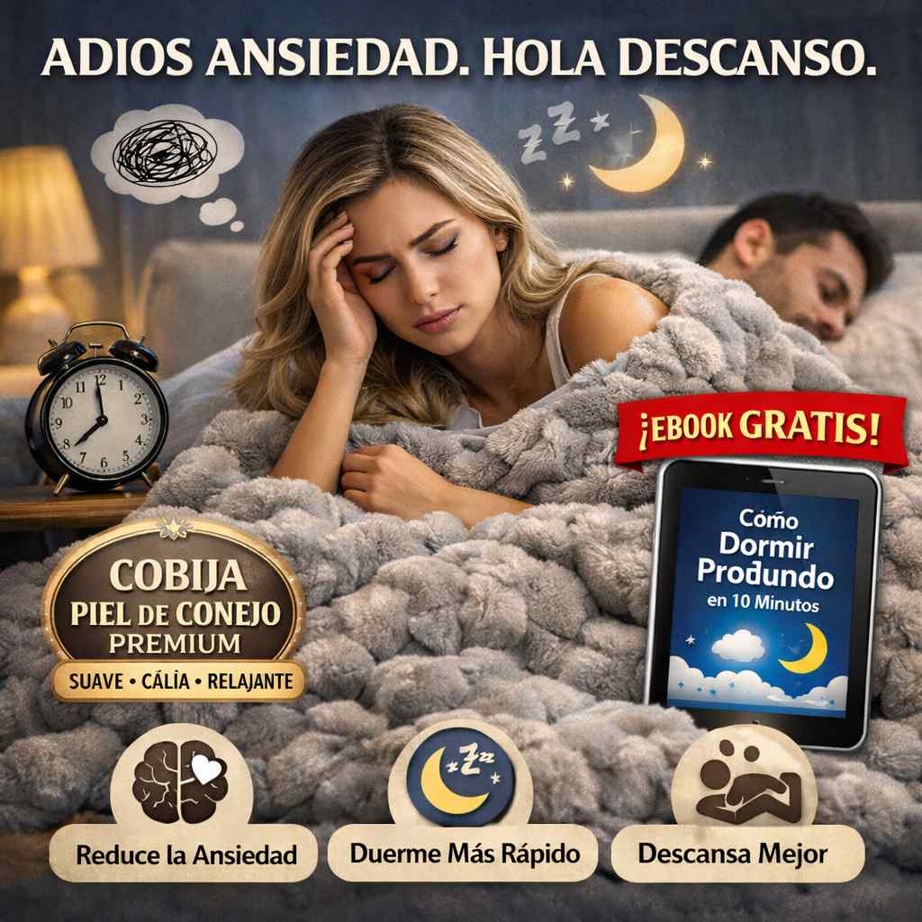 La cobija que calma la ansiedad y insomnio  + Ebook GRATIS para dormir en 10 minutos🎁