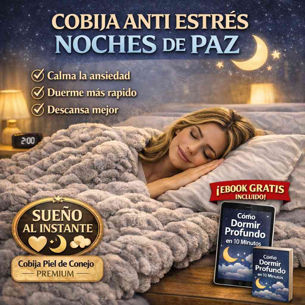 La cobija que calma la ansiedad y insomnio  + Ebook GRATIS para dormir en 10 minutos🎁