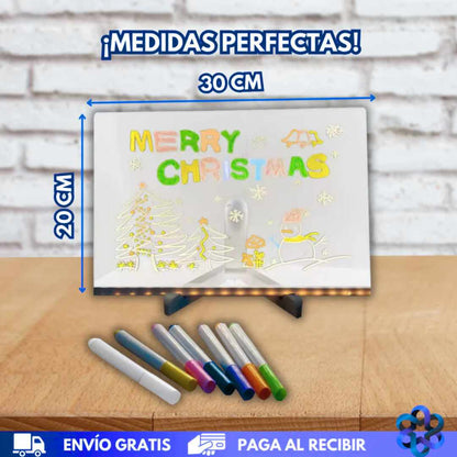 Pizarra Neón Mágica – Calma la ansiedad de tus hijos 🎨✨+ 7 marcadores GRATIS