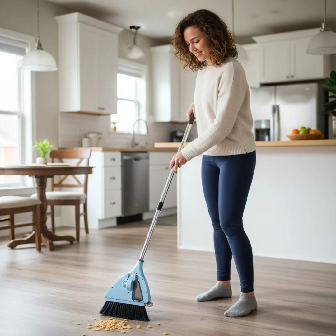Escoba Aspiradora 2 En 1 Barredora Recargable
